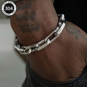 304 Stainless Steel Link Chain Men’s Bracelet